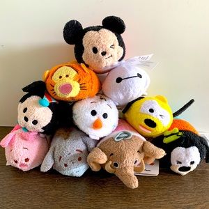 Disney Store mini Tsum Tsum lot 10 characters